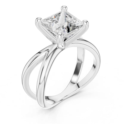 Princess Twist Lab Grown Diamond Engagement Ring