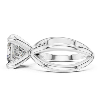 Princess Twist Lab Grown Diamond Engagement Ring