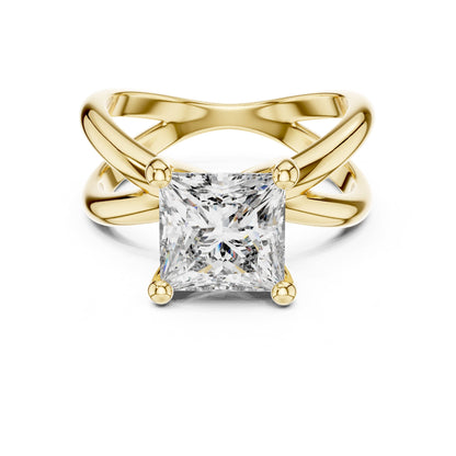 Princess Twist Lab Grown Diamond Engagement Ring