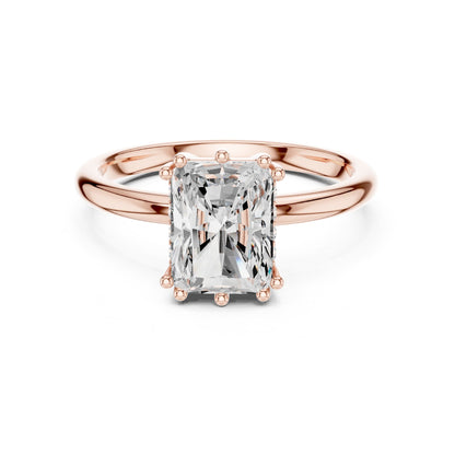 Radiant Accented Lab Grown Diamond Engagement Ring