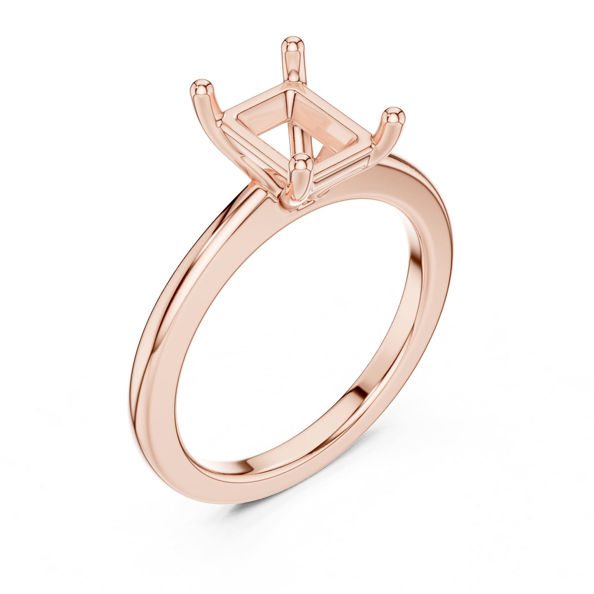 Radiant Solitaire Lab Grown Diamond Engagement Ring