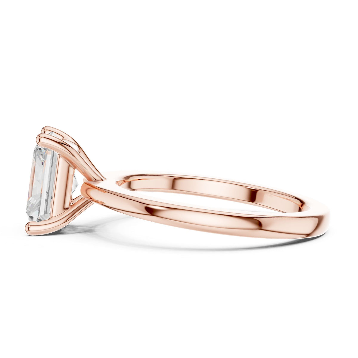 Radiant Solitaire Lab Grown Diamond Engagement Ring