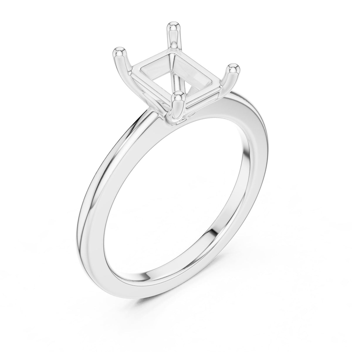 Radiant Solitaire Lab Grown Diamond Engagement Ring