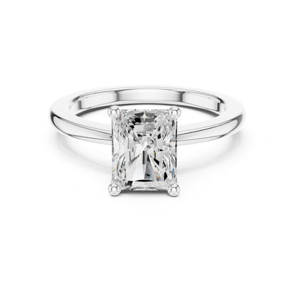 Radiant Solitaire Lab Grown Diamond Engagement Ring