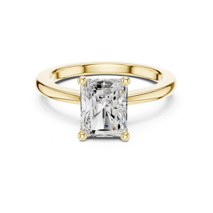 Radiant Solitaire Lab Grown Diamond Engagement Ring