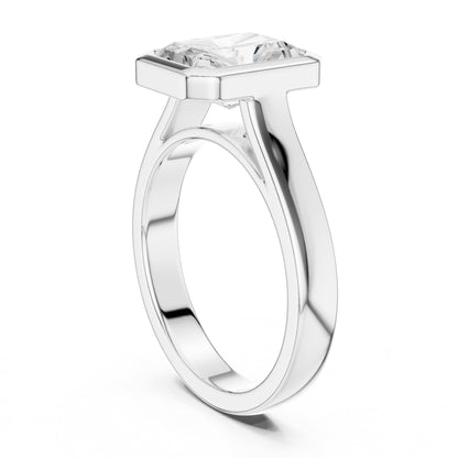 Radiant Solitaire Lab Grown Diamond Engagement Ring