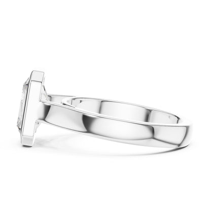 Radiant Solitaire Lab Grown Diamond Engagement Ring
