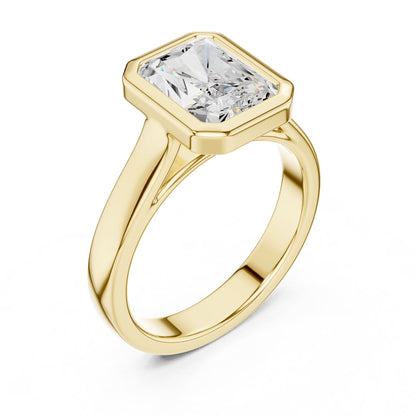 Radiant Solitaire Lab Grown Diamond Engagement Ring