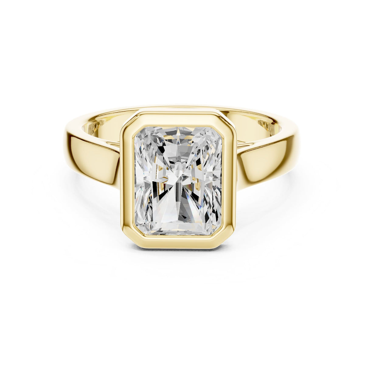 Radiant Solitaire Lab Grown Diamond Engagement Ring
