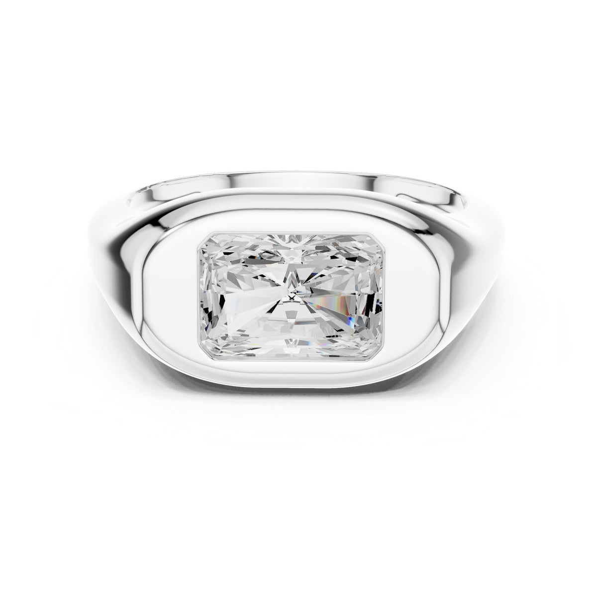 Radiant Solitaire Lab Grown Diamond Engagement Ring