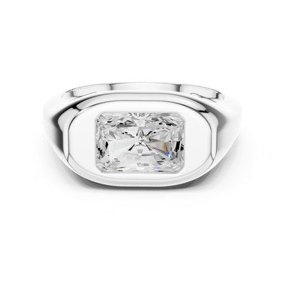 Radiant Solitaire Lab Grown Diamond Engagement Ring
