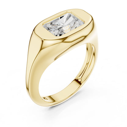 Radiant Solitaire Lab Grown Diamond Engagement Ring