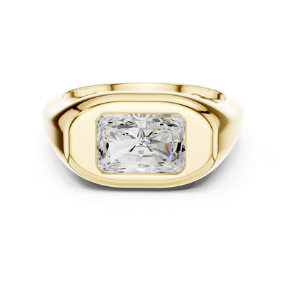 Radiant Solitaire Lab Grown Diamond Engagement Ring