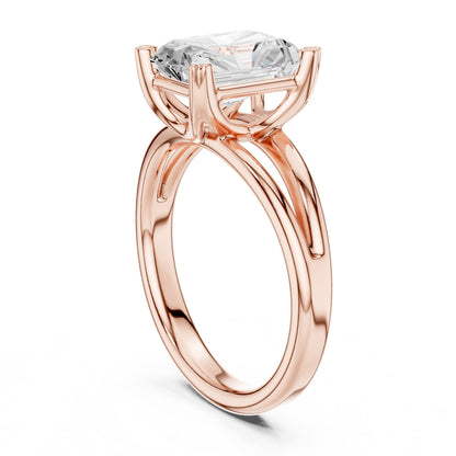 Radiant Solitaire Lab Grown Diamond Engagement Ring