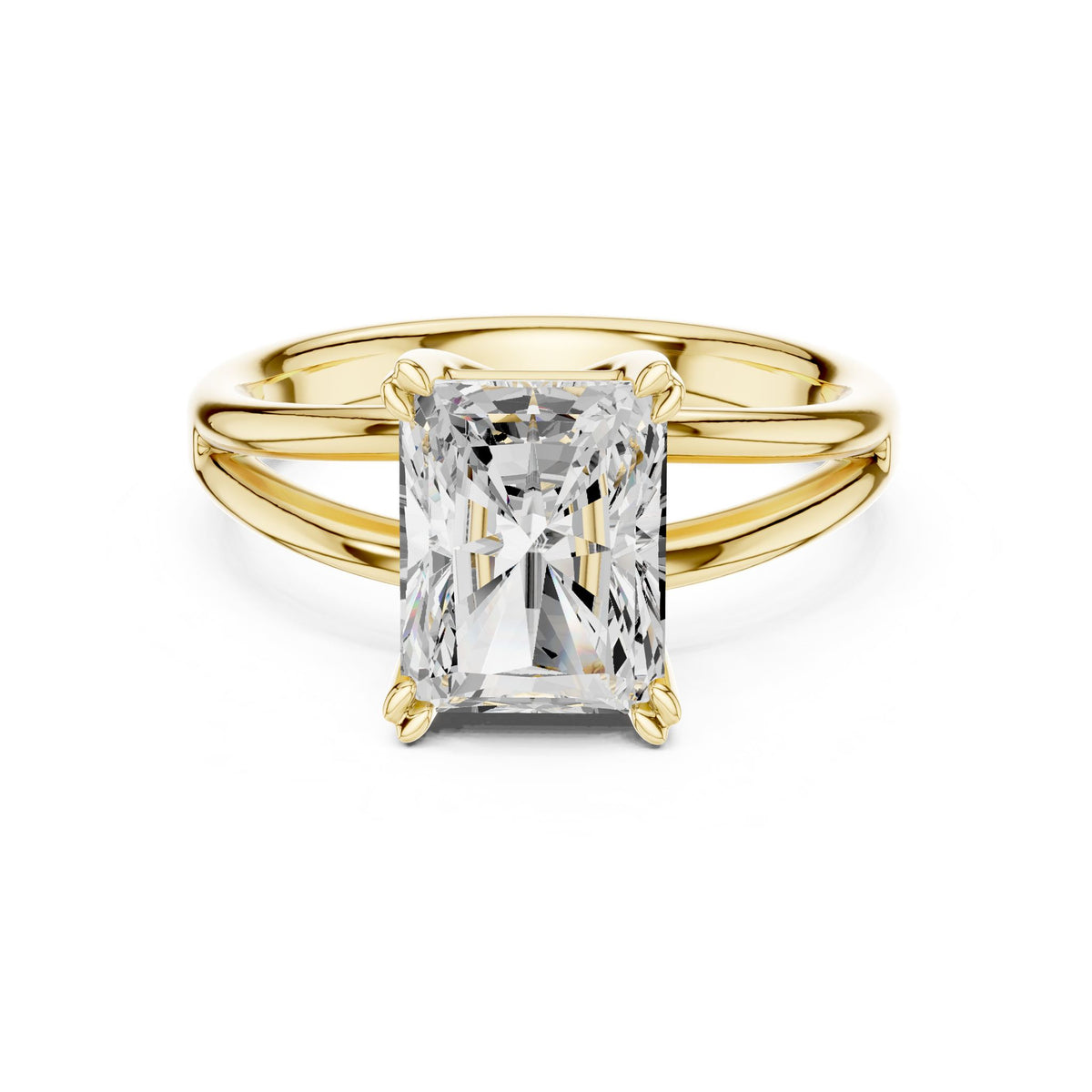 Radiant Solitaire Lab Grown Diamond Engagement Ring