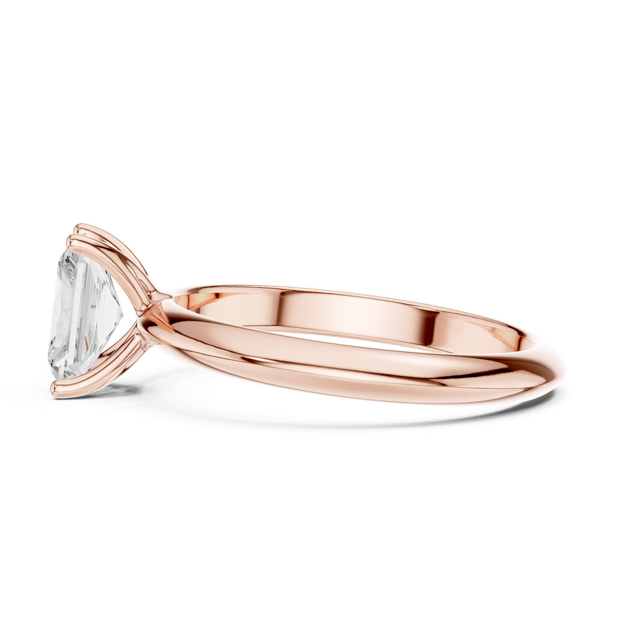 Radiant Solitaire Lab Grown Diamond Engagement Ring