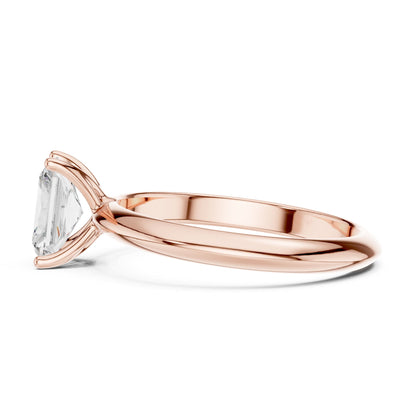 Radiant Solitaire Lab Grown Diamond Engagement Ring