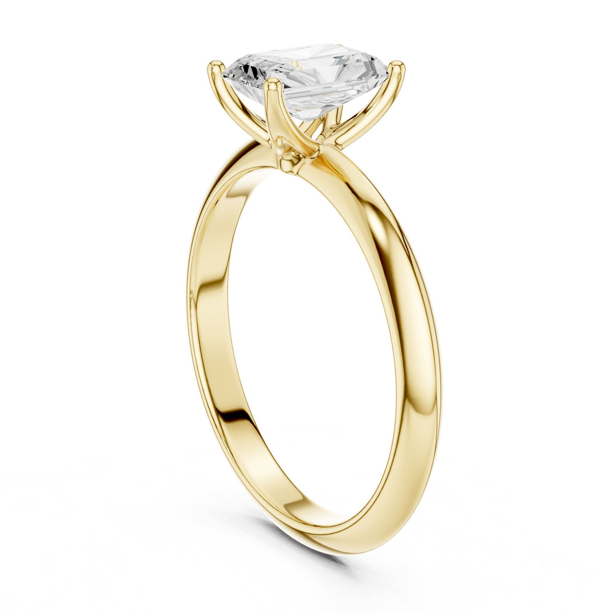 Radiant Solitaire Lab Grown Diamond Engagement Ring