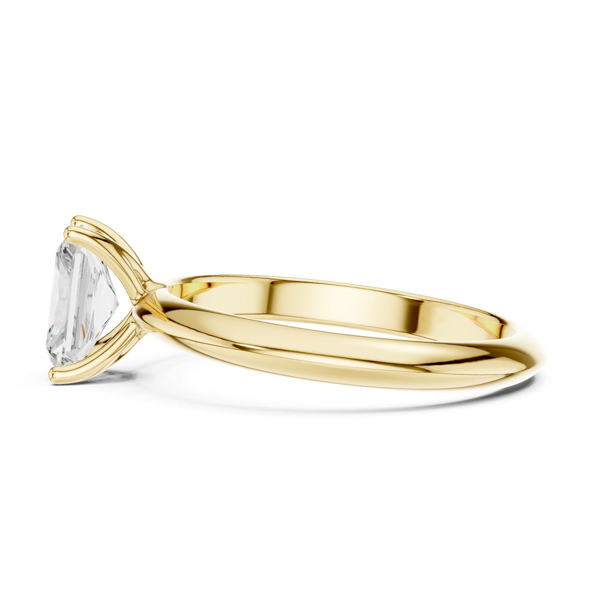 Radiant Solitaire Lab Grown Diamond Engagement Ring