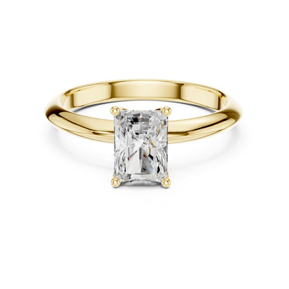 Radiant Solitaire Lab Grown Diamond Engagement Ring