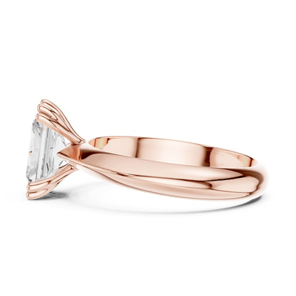 Radiant Solitaire Lab Grown Diamond Engagement Ring