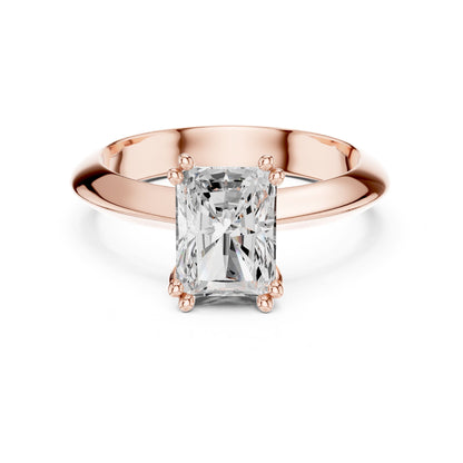 Radiant Solitaire Lab Grown Diamond Engagement Ring