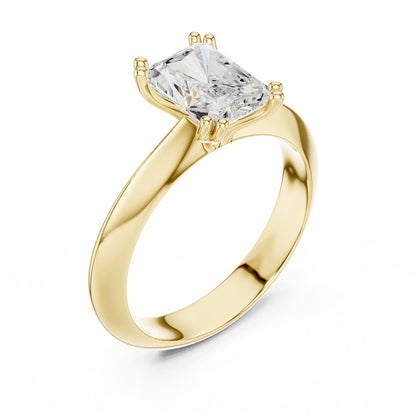 Radiant Solitaire Lab Grown Diamond Engagement Ring