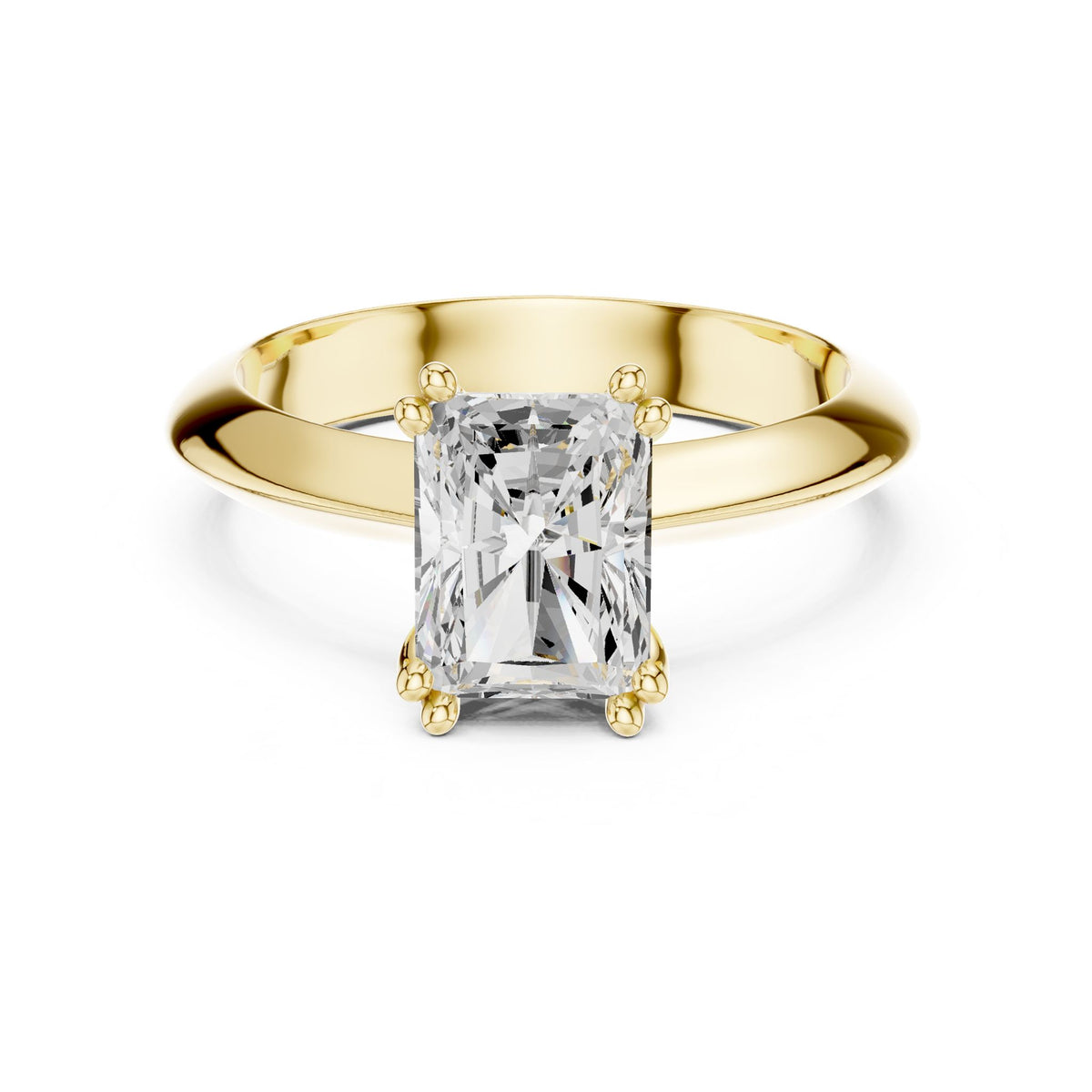 Radiant Solitaire Lab Grown Diamond Engagement Ring