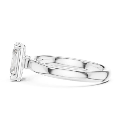 Radiant Solitaire Lab Grown Diamond Engagement Ring