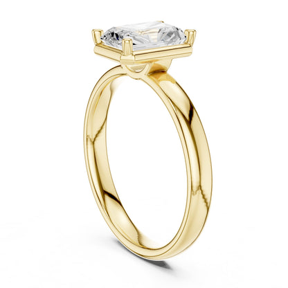 Radiant Solitaire Lab Grown Diamond Engagement Ring