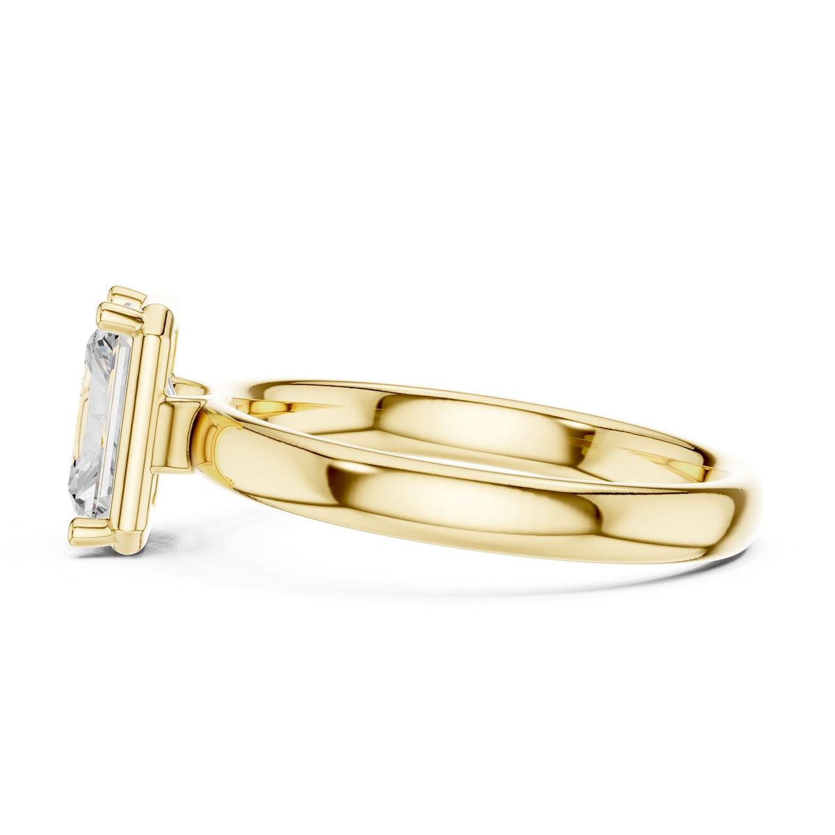 Radiant Solitaire Lab Grown Diamond Engagement Ring