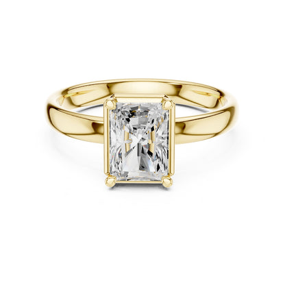 Radiant Solitaire Lab Grown Diamond Engagement Ring