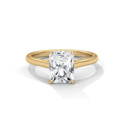 Radiant Solitaire Lab Grown Diamond Engagement Ring