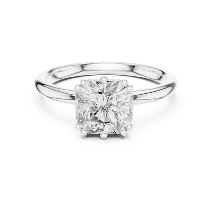 Radiant Solitaire Lab Grown Diamond Engagement Ring