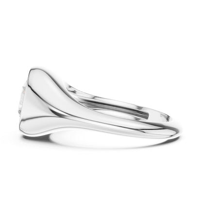 Round Bypass Lab Grown Diamond Engagement Ring