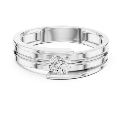Round Bypass Lab Grown Diamond Engagement Ring