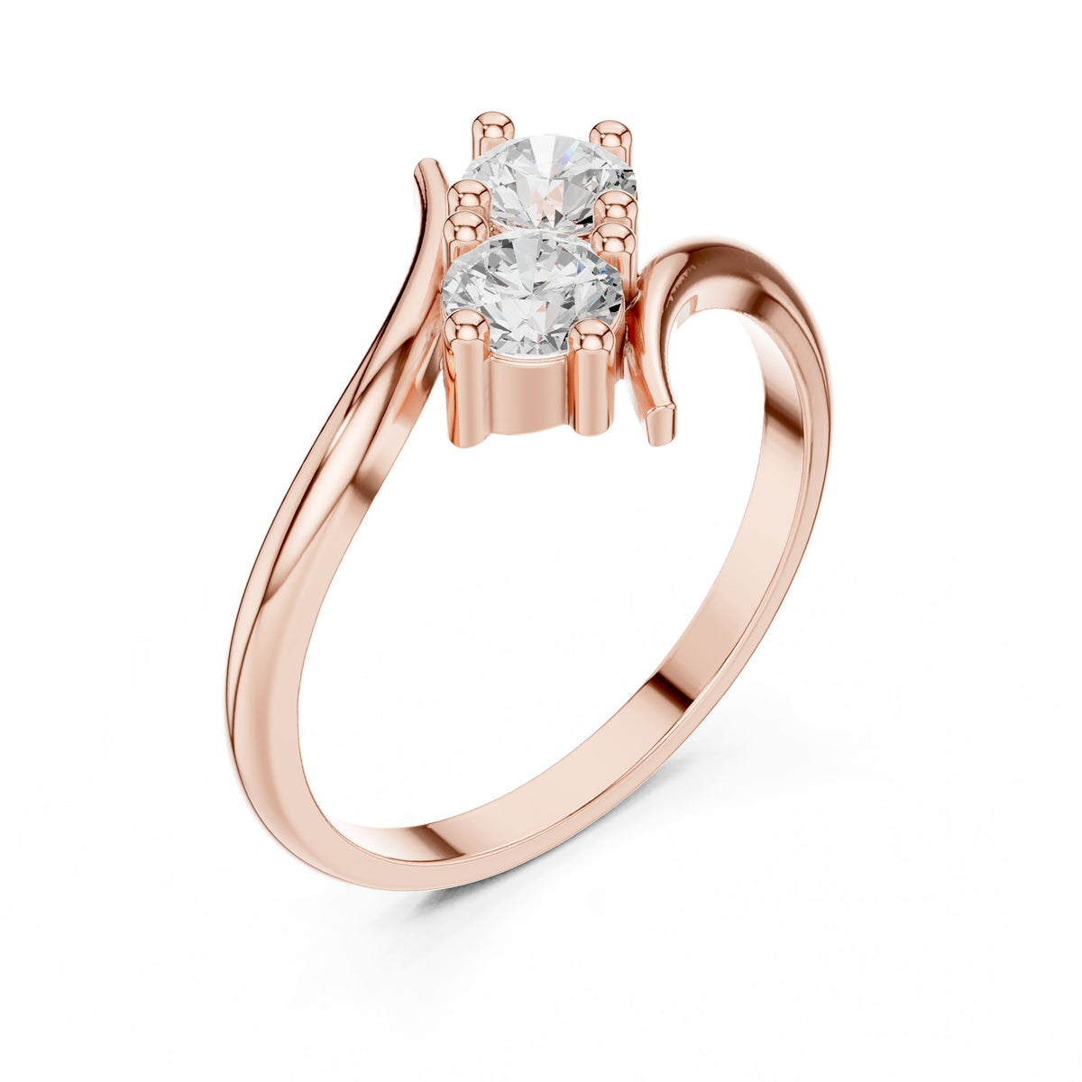 Round Cluster Lab Grown Diamond Engagement Ring