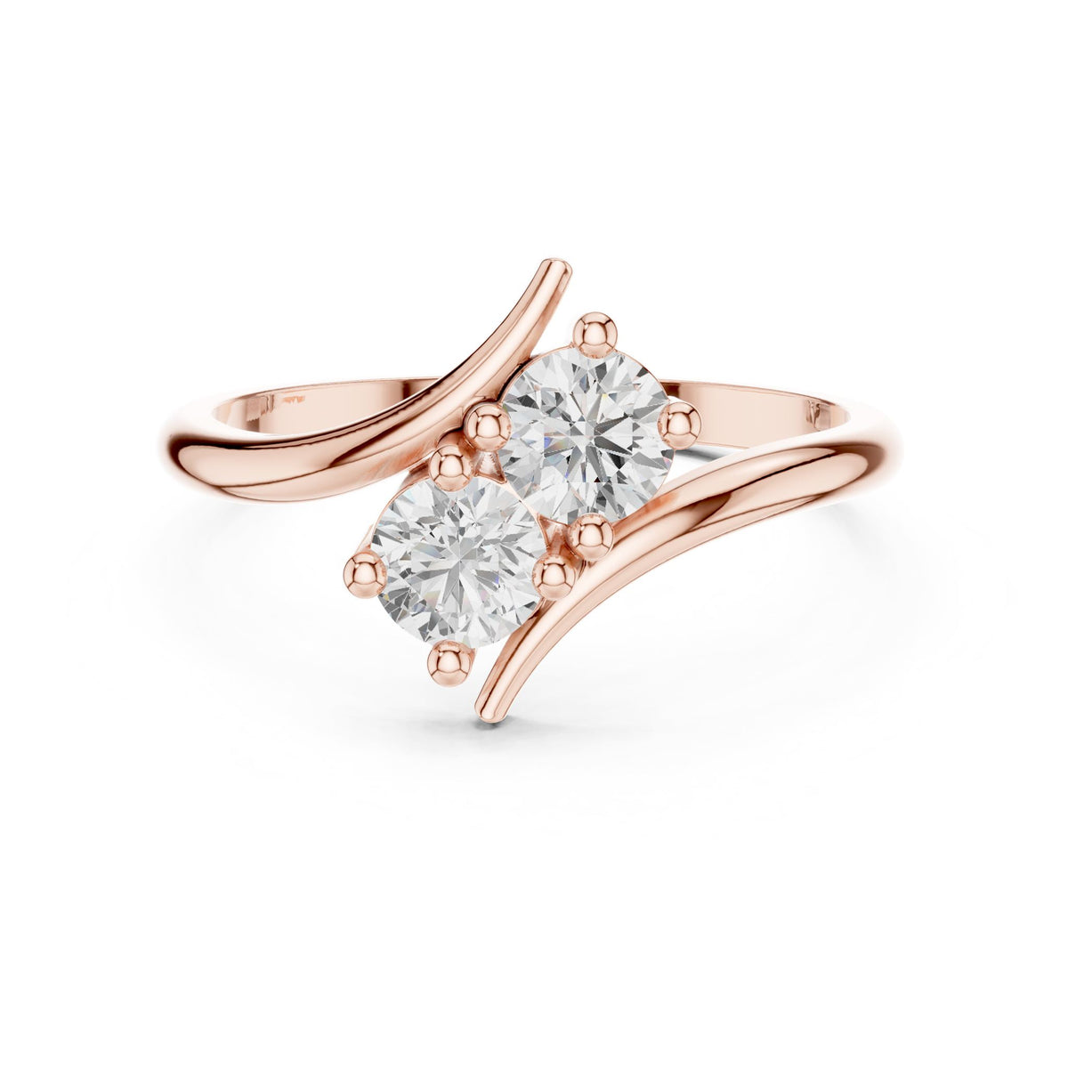 Round Cluster Lab Grown Diamond Engagement Ring
