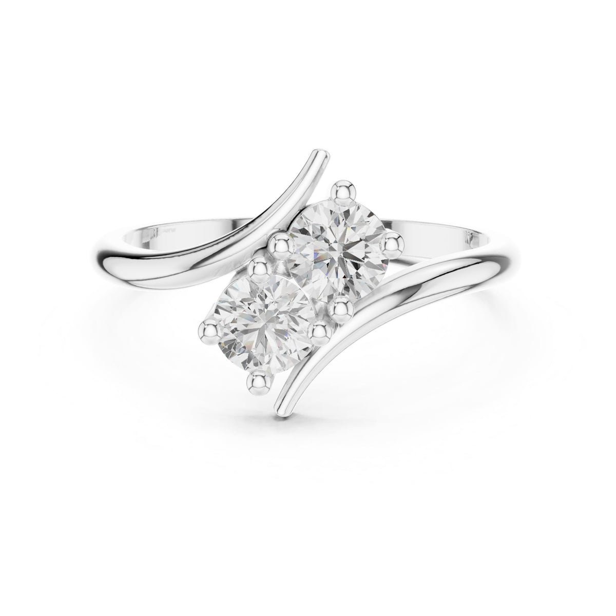Round Cluster Lab Grown Diamond Engagement Ring