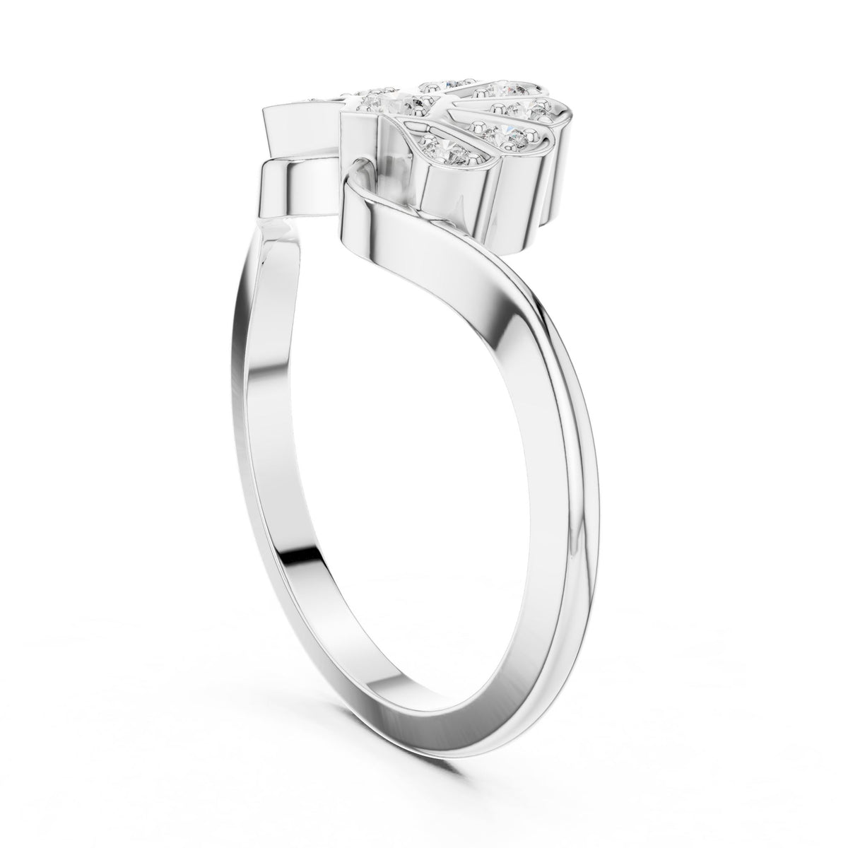 Round Cluster Lab Grown Diamond Engagement Ring