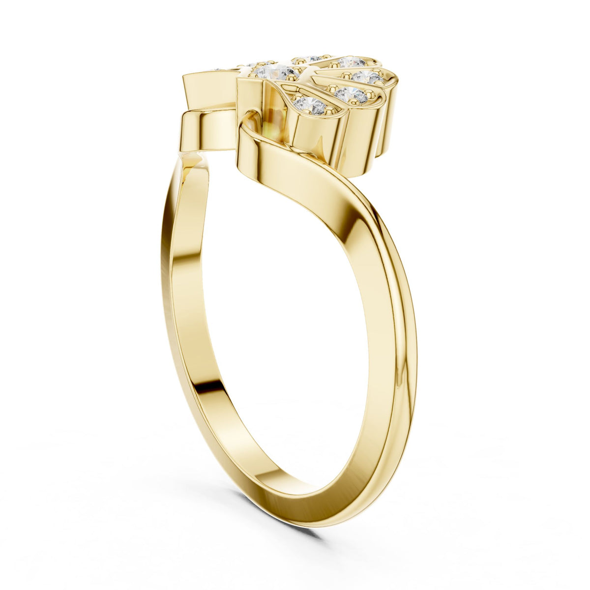 Round Cluster Lab Grown Diamond Engagement Ring