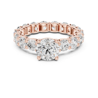 Round Eternity Lab Grown Diamond Engagement Ring