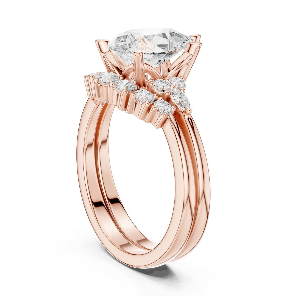 Round Halo Lab Grown Diamond Engagement Ring