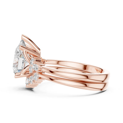 Round Halo Lab Grown Diamond Engagement Ring