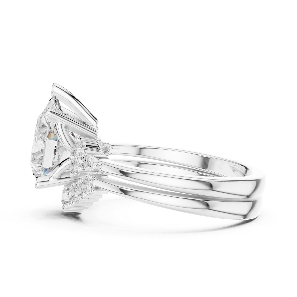 Round Halo Lab Grown Diamond Engagement Ring