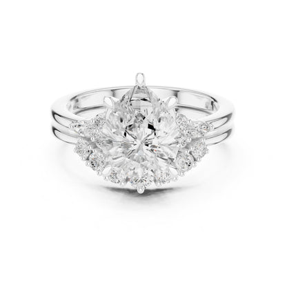 Round Halo Lab Grown Diamond Engagement Ring