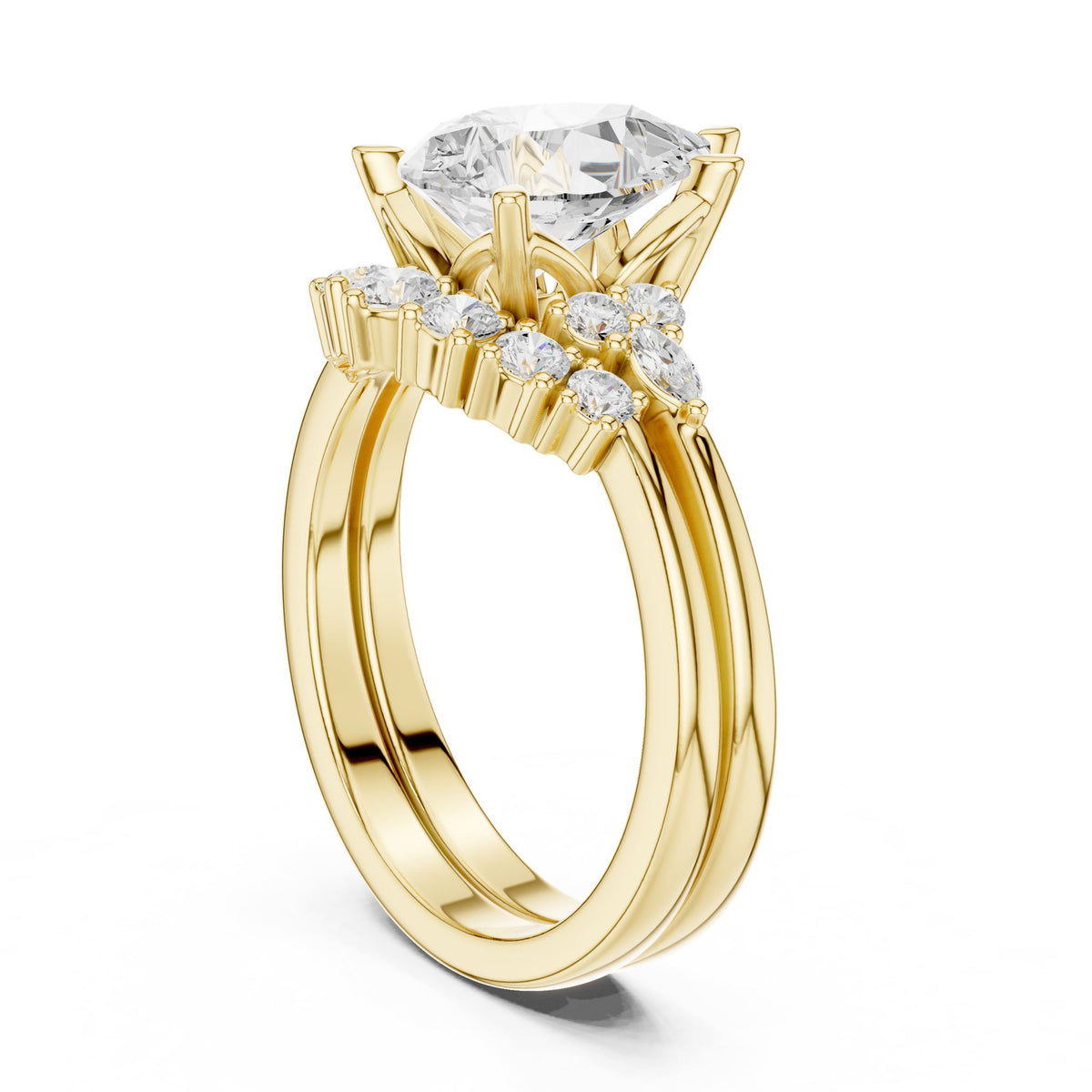 Round Halo Lab Grown Diamond Engagement Ring