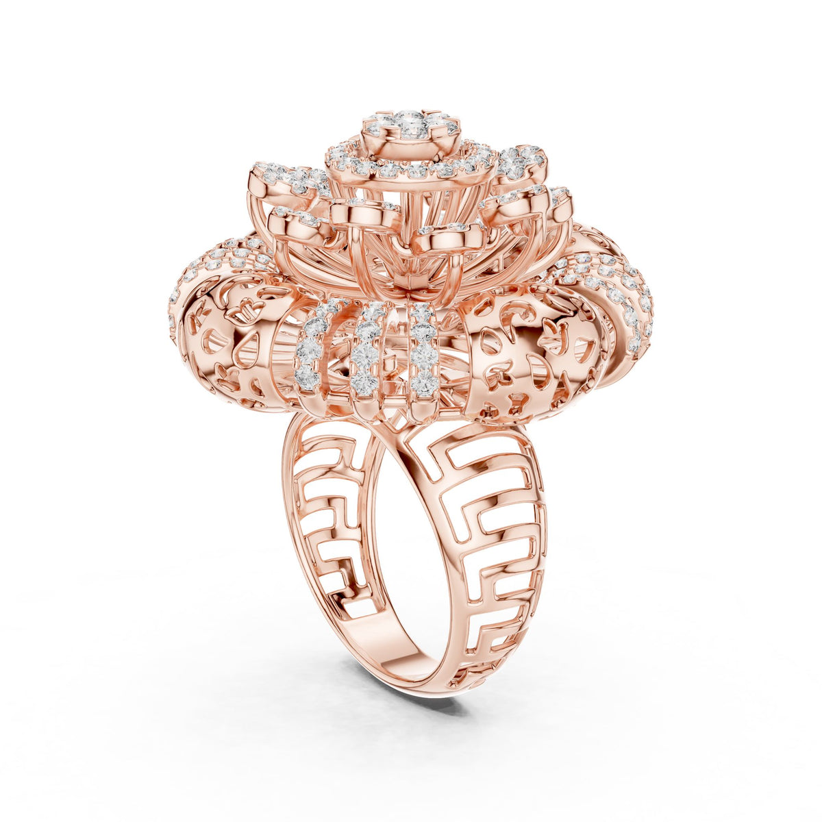 Round Halo Lab Grown Diamond Engagement Ring