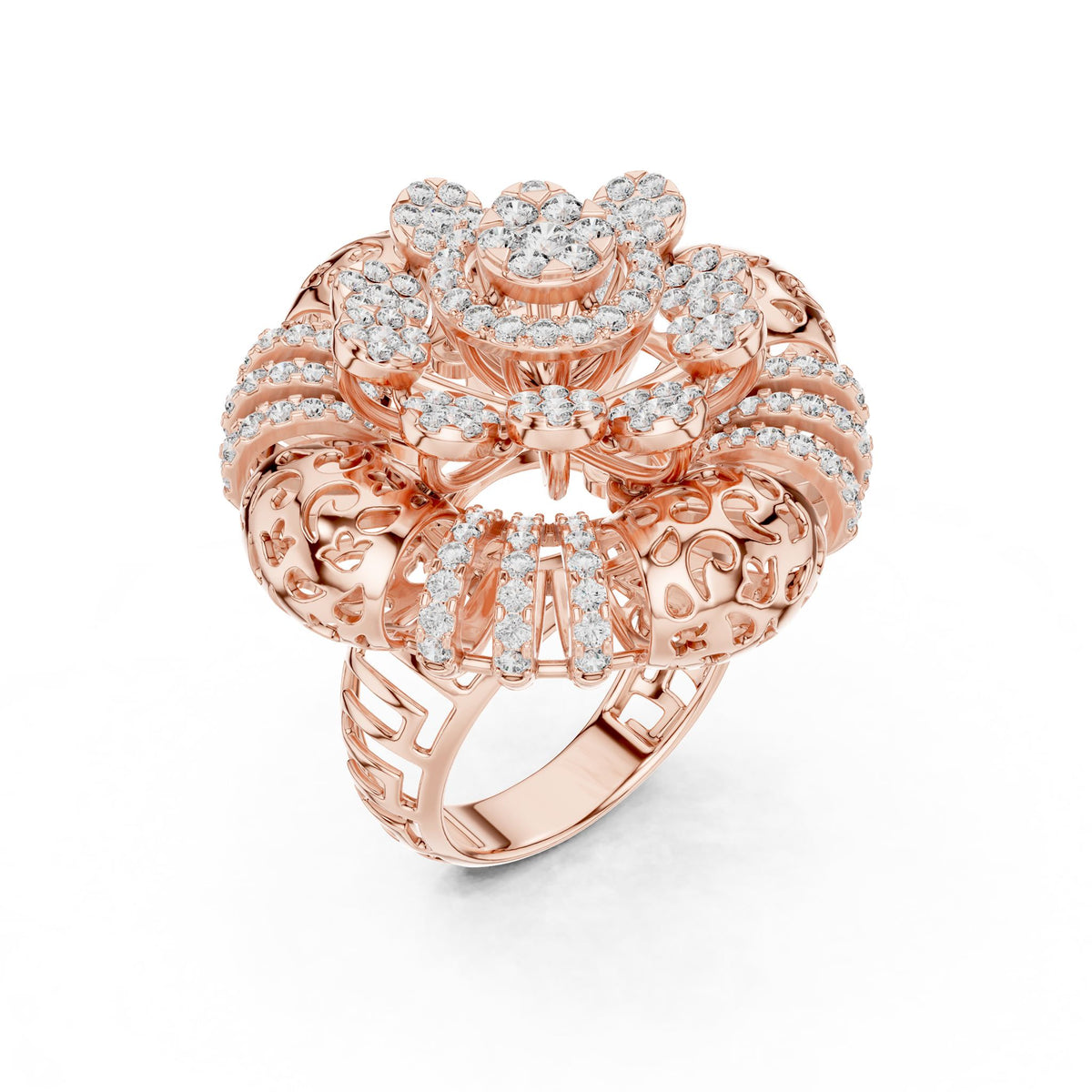 Round Halo Lab Grown Diamond Engagement Ring