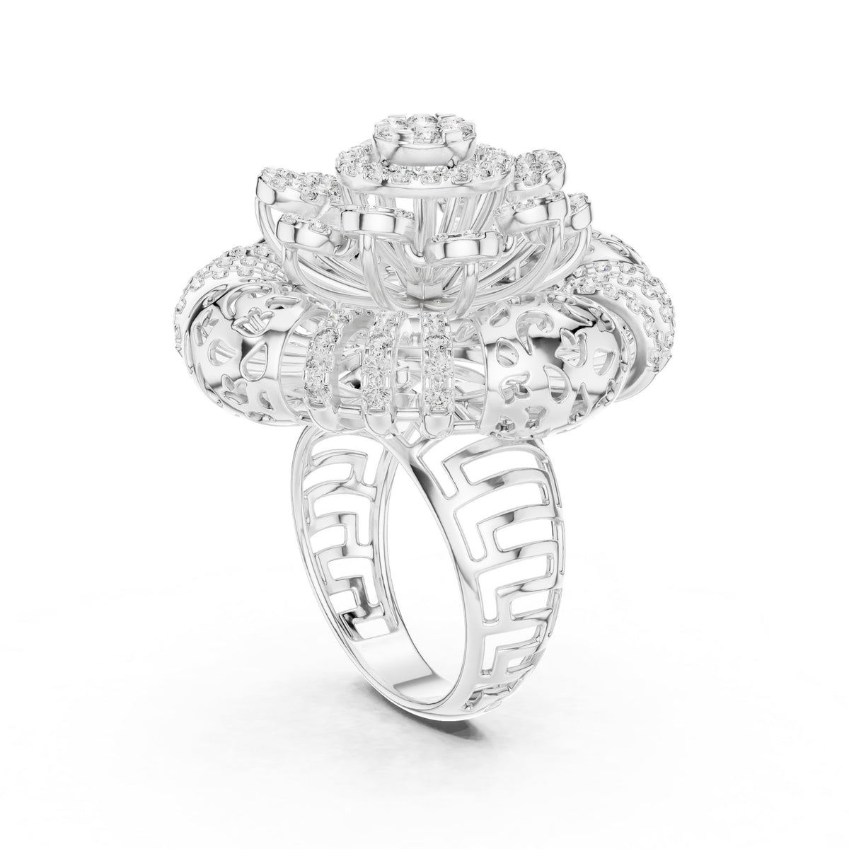 Round Halo Lab Grown Diamond Engagement Ring